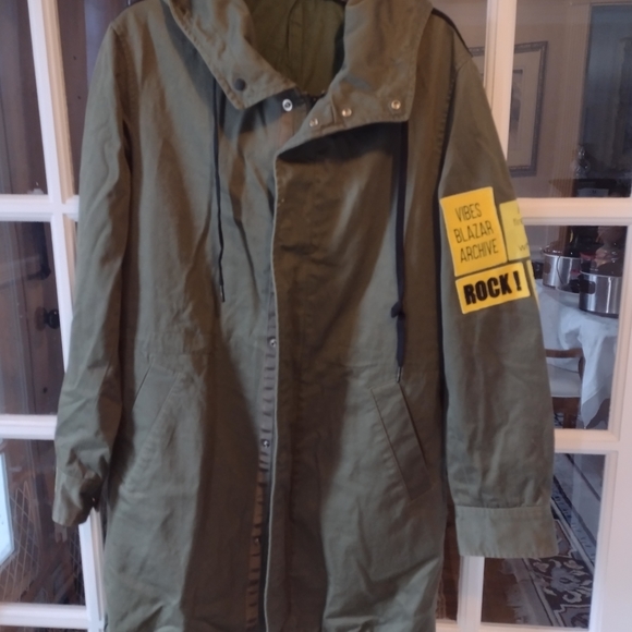 Trendiano size large army green jacket - Picture 2 of 3